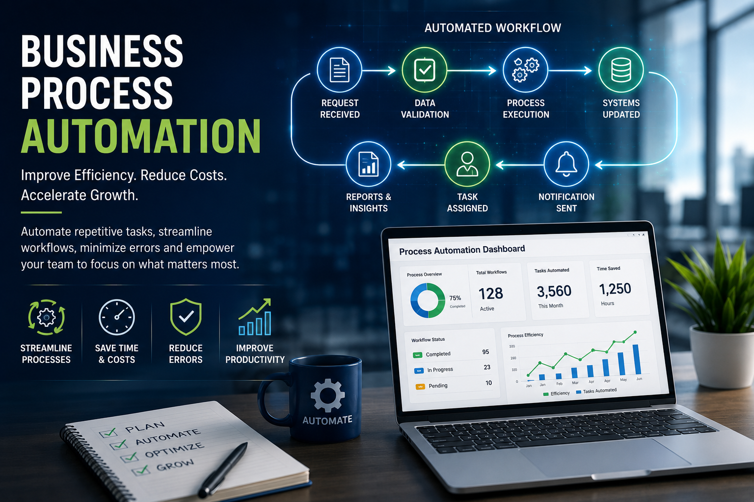 Business Process Automation: Improve Efficiency and Reduce Costs